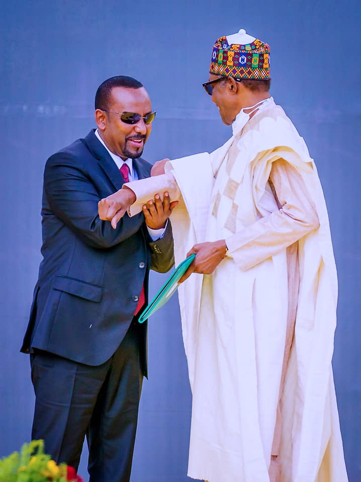 President Buhari at the Inauguration of Ethiopian Prime Minister Abiy Ahmed in Addis Ababa