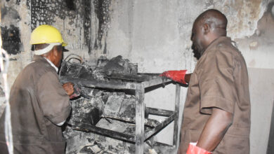 A portion of FMFBNP guts fire in Abuja